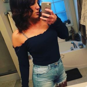 Super cute off the shoulder top
